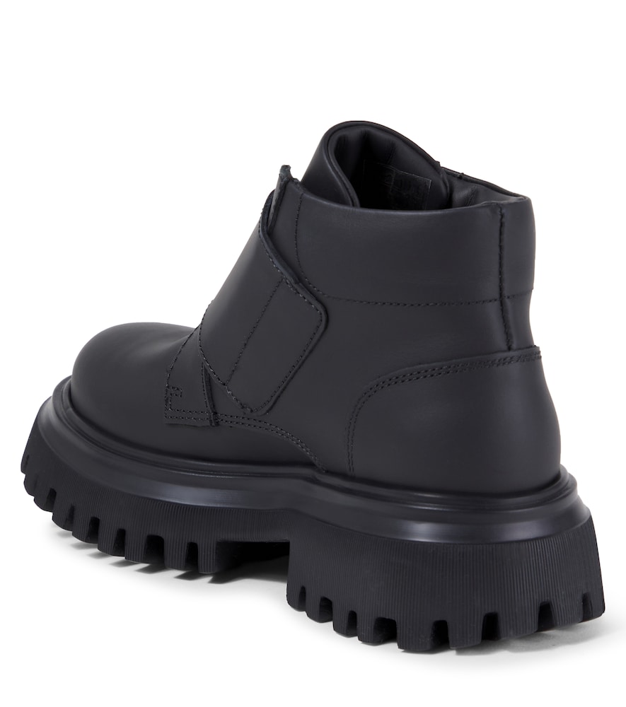  Dolce&gabbana Kids Dolce&gabbana Kids Stiefel Dg Aus Leder 