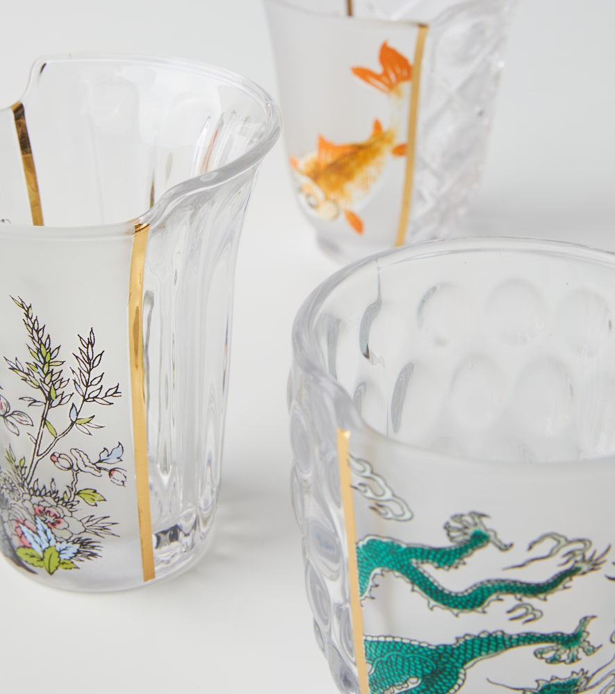  Seletti Seletti Set Hybrid Aglaura Aus Drei Gläsern 