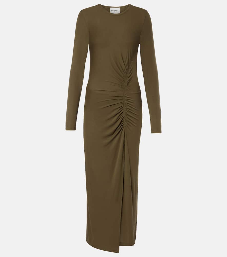 Jelina gathered jersey maxi dress