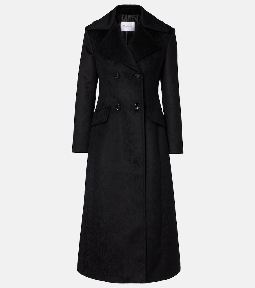 Max Mara Women's Black Lepanto Camel Hair Coat UK Size 14 - Mytheresa