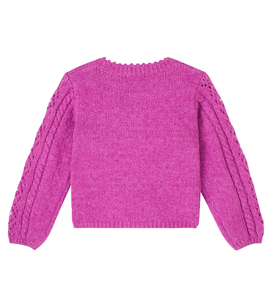 Louise Misha Floral Cardigan In Purple