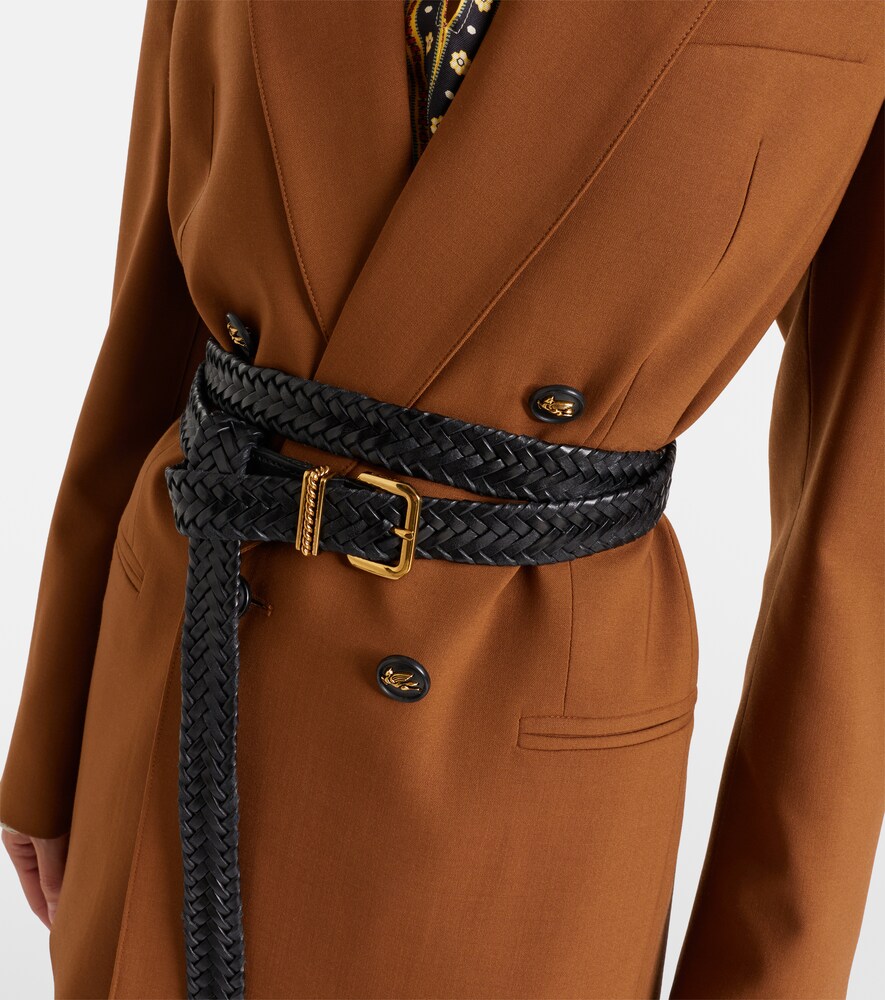  Etro Etro Woven Leather Belt 