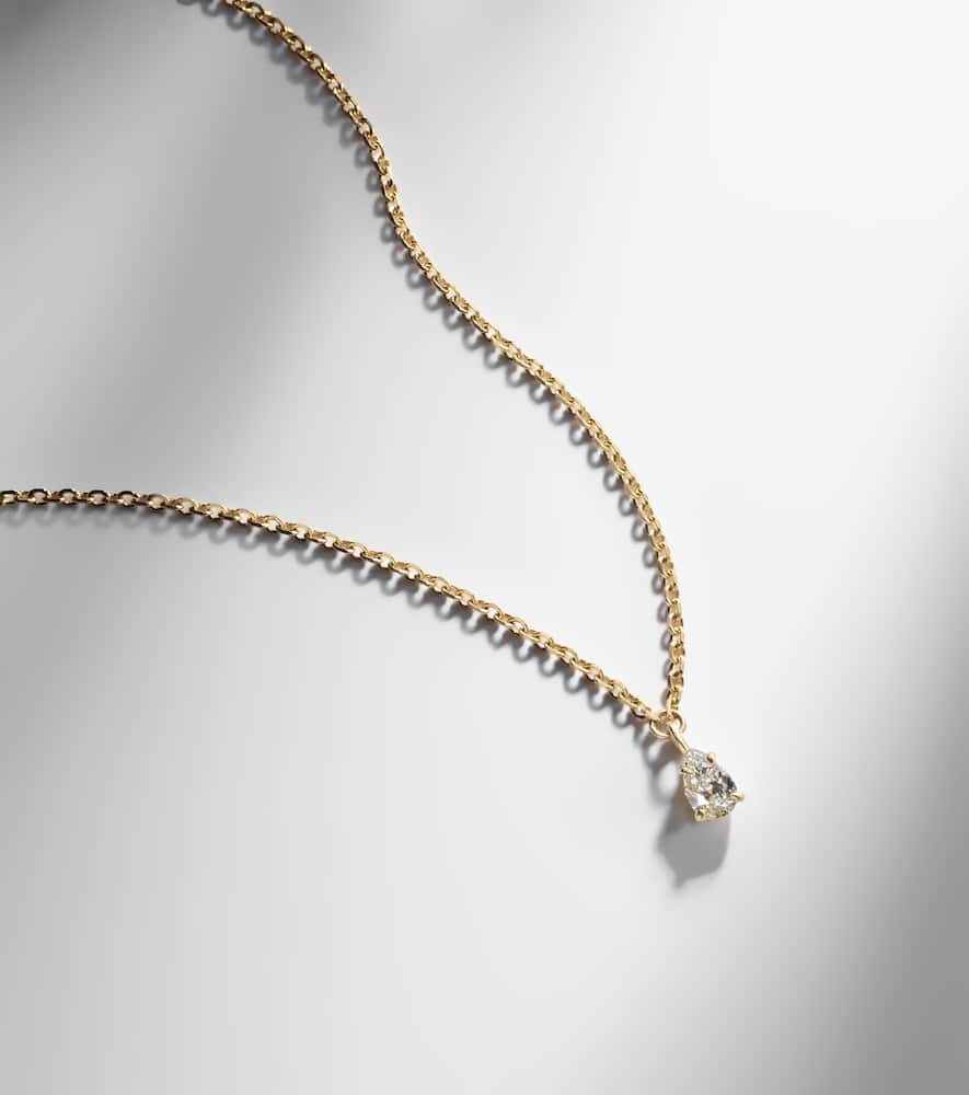 Anita Ko 18kt Gold Anklet With Diamond In Gold