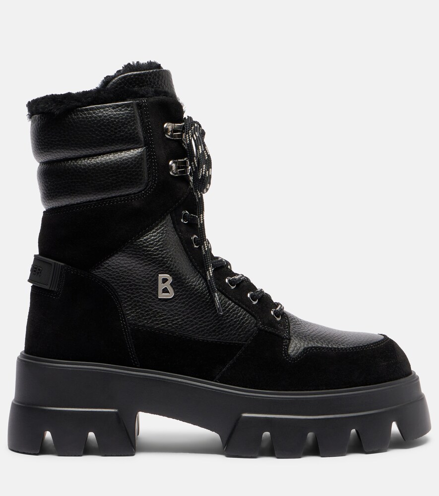  Bogner Bogner Sapporo Suede And Leather Combat Boots 