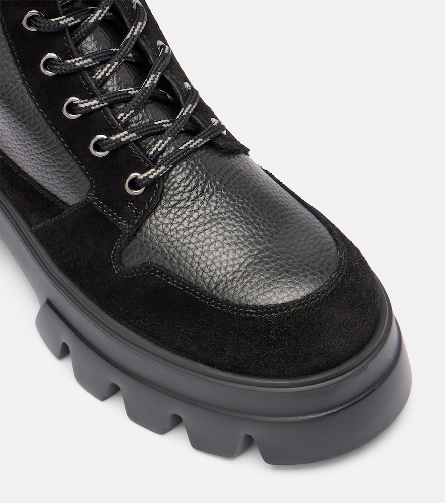  Bogner Bogner Sapporo Suede And Leather Combat Boots 