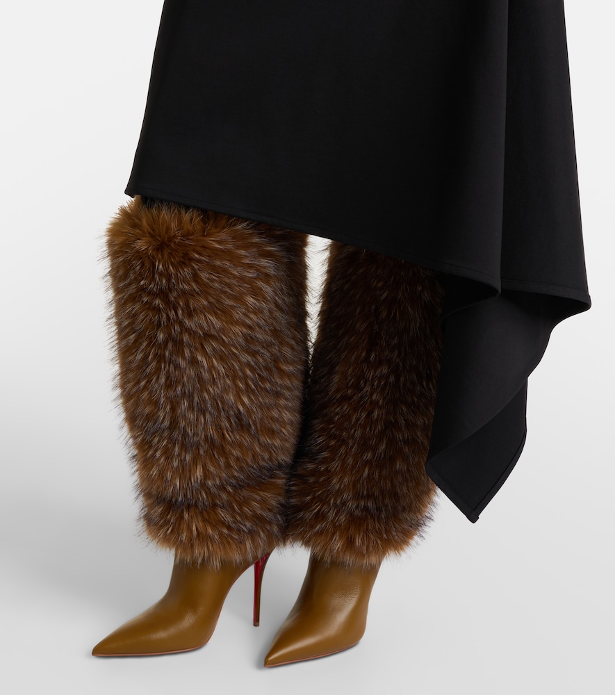 Christian Louboutin Yangzee 100 leather knee-high boots