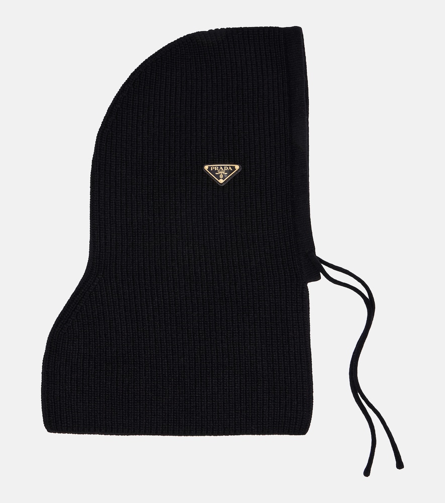 Prada Prada Ribbed-knit wool and cashmere ski mask
