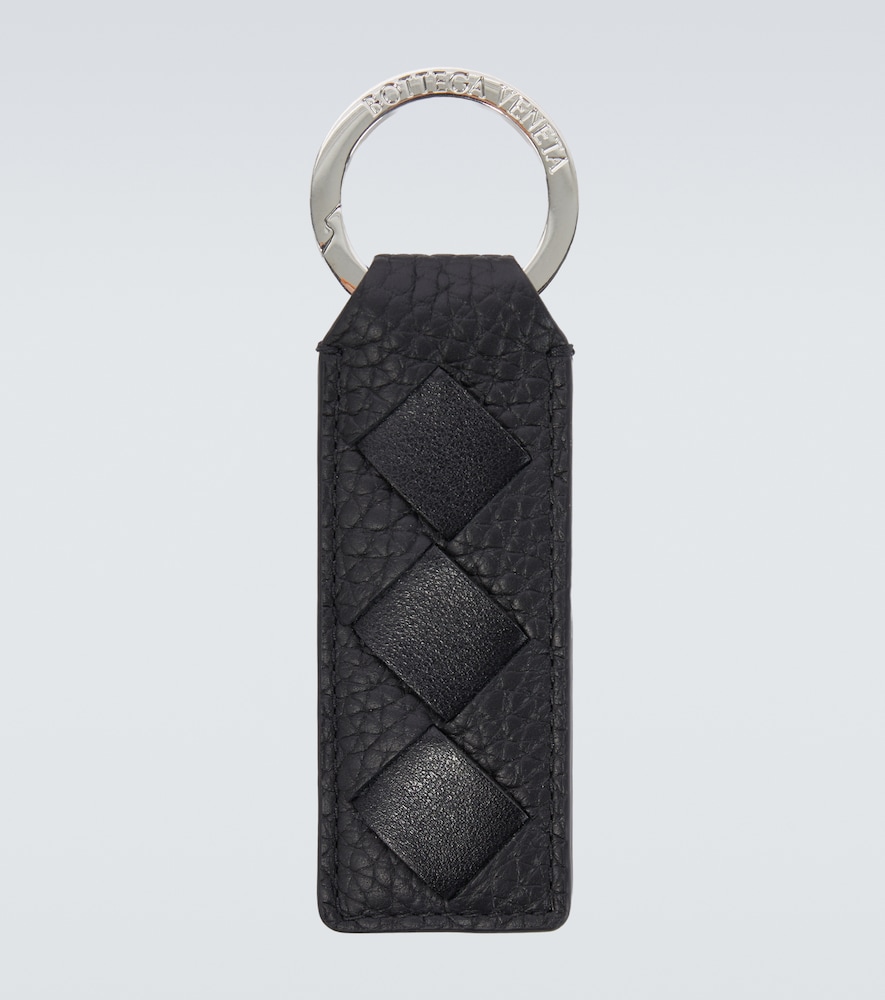 Bottega Veneta Intrecciato leather keychain