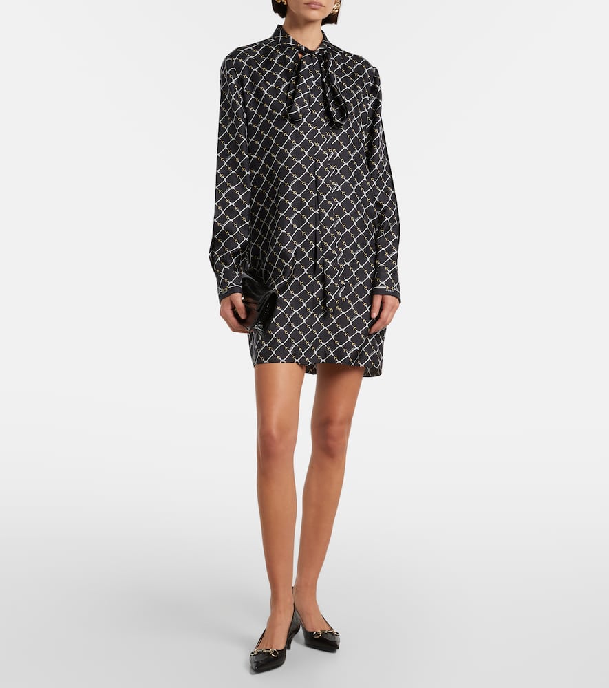 Gucci Erin 45 Debossed Leather Pumps In Black