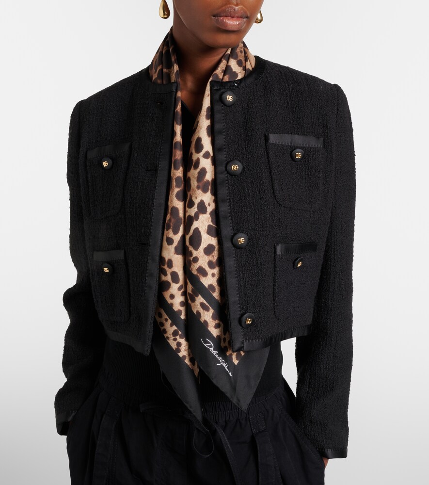 Dolce & Gabbana Leopard-print silk scarf