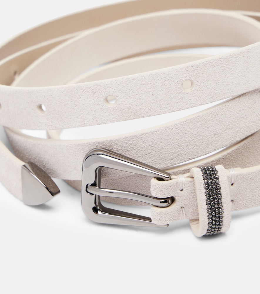  Brunello Cucinelli Brunello Cucinelli Monili Suede Belt 