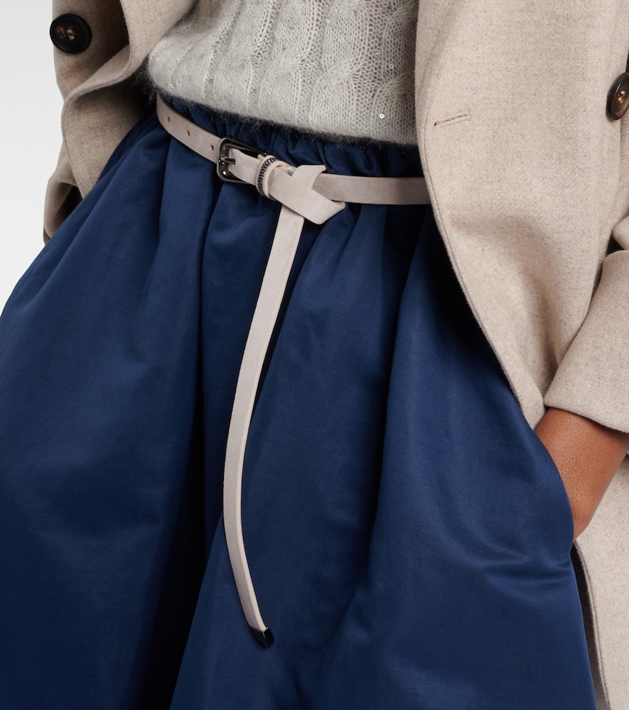  Brunello Cucinelli Brunello Cucinelli Monili Suede Belt 
