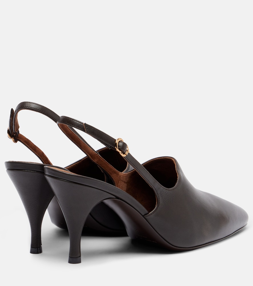 Cover Up 80 Leather Slingback Pumps