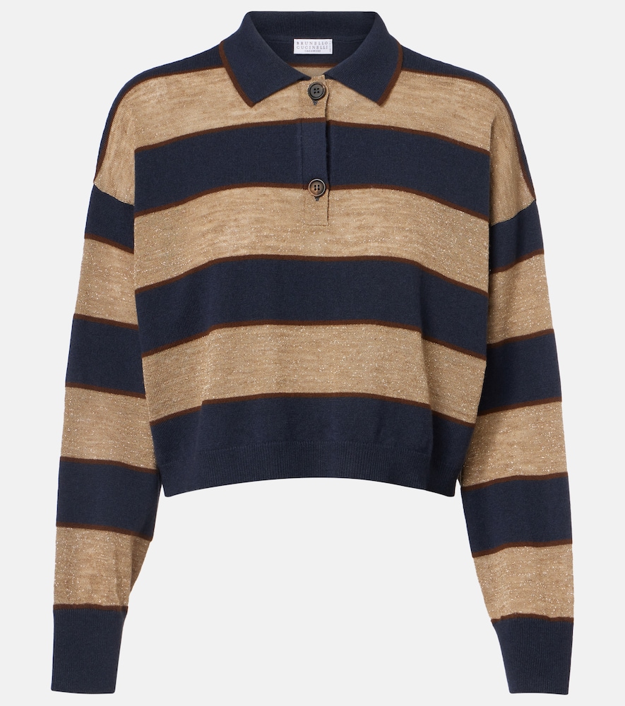 Brunello Cucinelli Wool, cashmere, and silk polo sweater | Thumbnail 6 Brunello Cucinelli Wool, cashmere, and silk polo sweater | Thumbnail 6