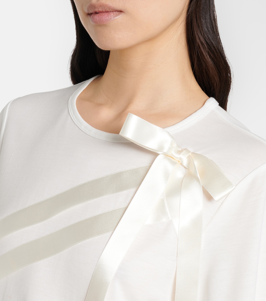  Simone Rocha Simone Rocha Bow-detail Jersey T-shirt 