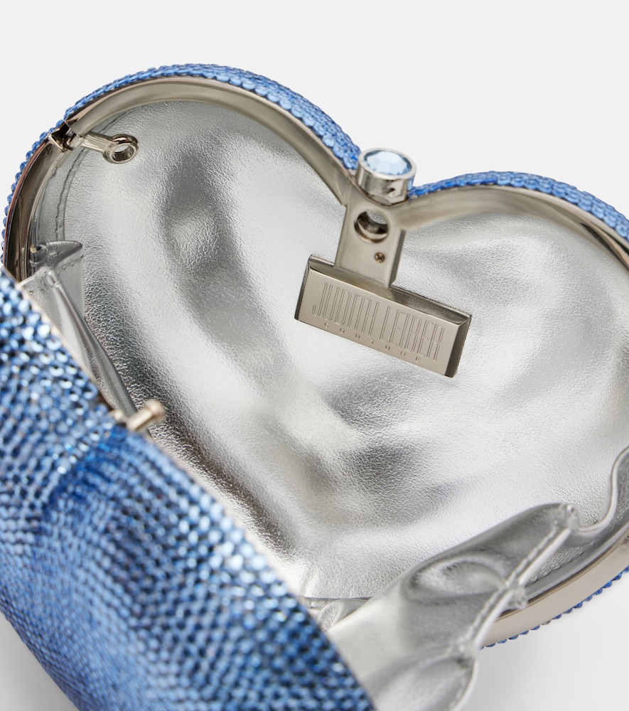  Judith Leiber Couture Judith Leiber Couture Clutch L'amour Petit Coeur Mit Kristallen 
