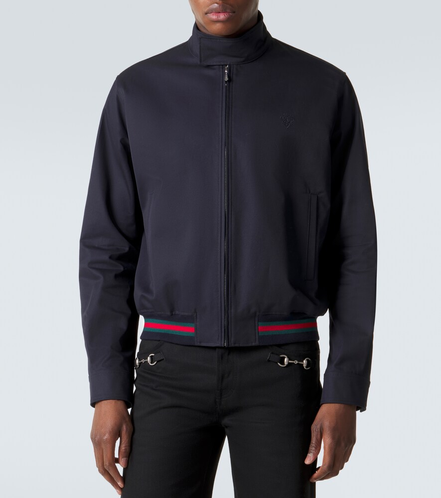 Gucci Gucci Jacke Web Stripe Aus Baumwoll-twill 