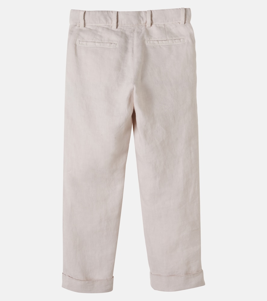  Brunello Cucinelli Kids Brunello Cucinelli Kids Linen Pants 