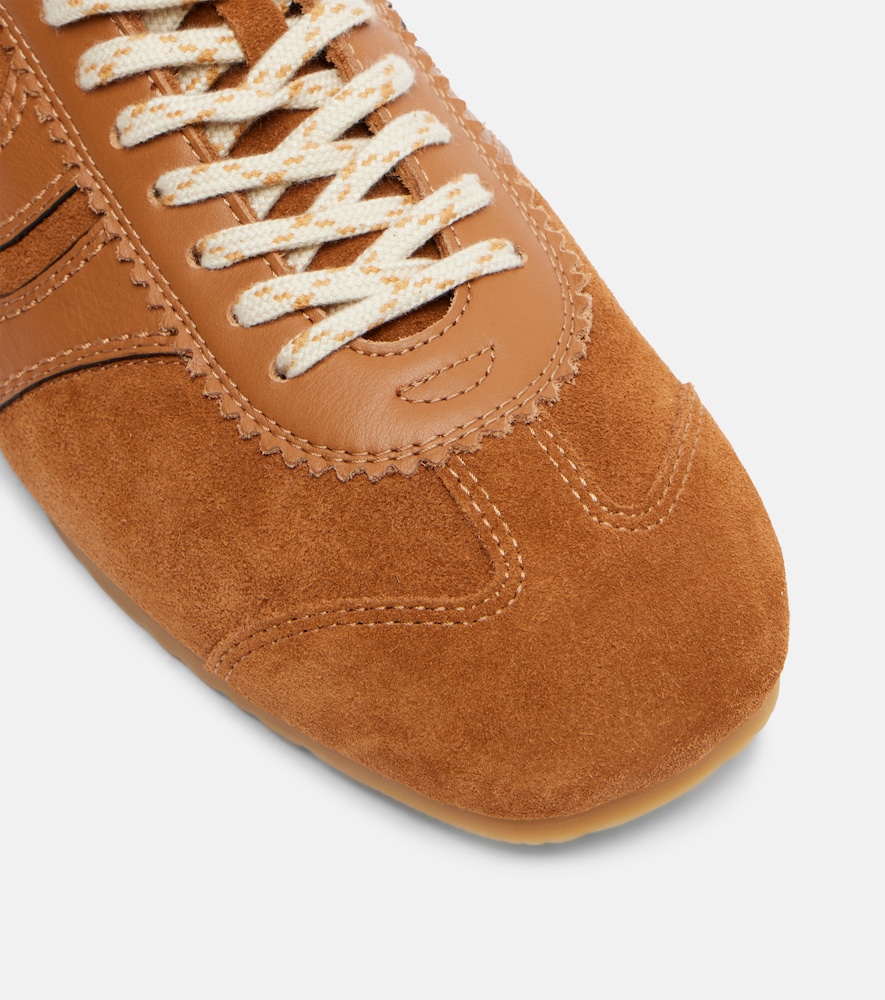  Dries Van Noten Dries Van Noten Slippers Aus Veloursleder Und Leder 