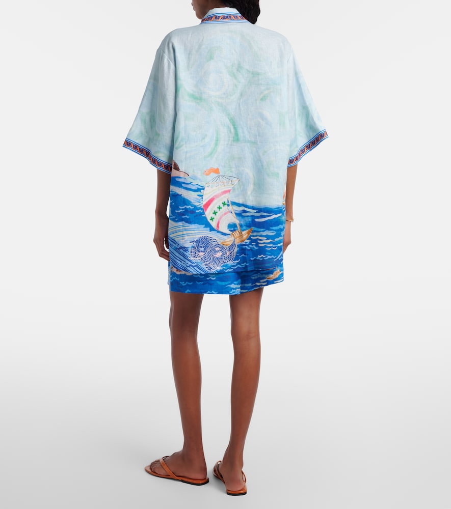  Alemais Alemais Printed Linen Shorts 