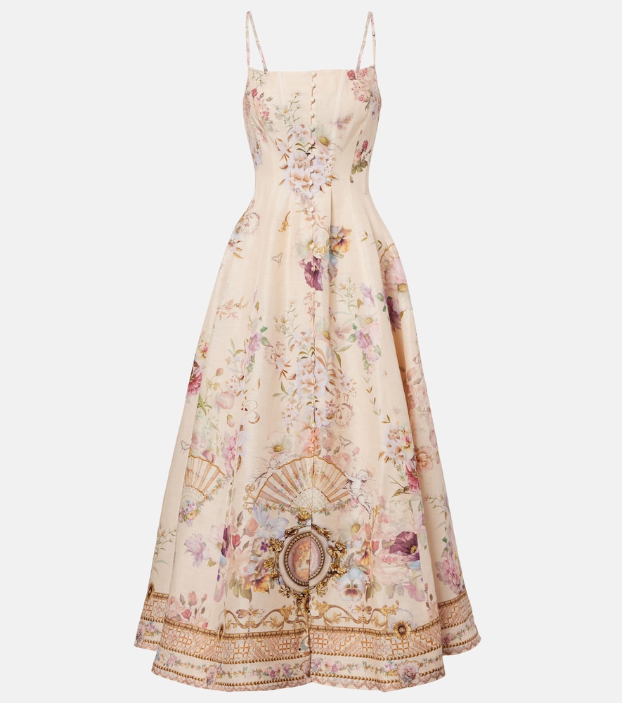 Silk Satin Midi Dress