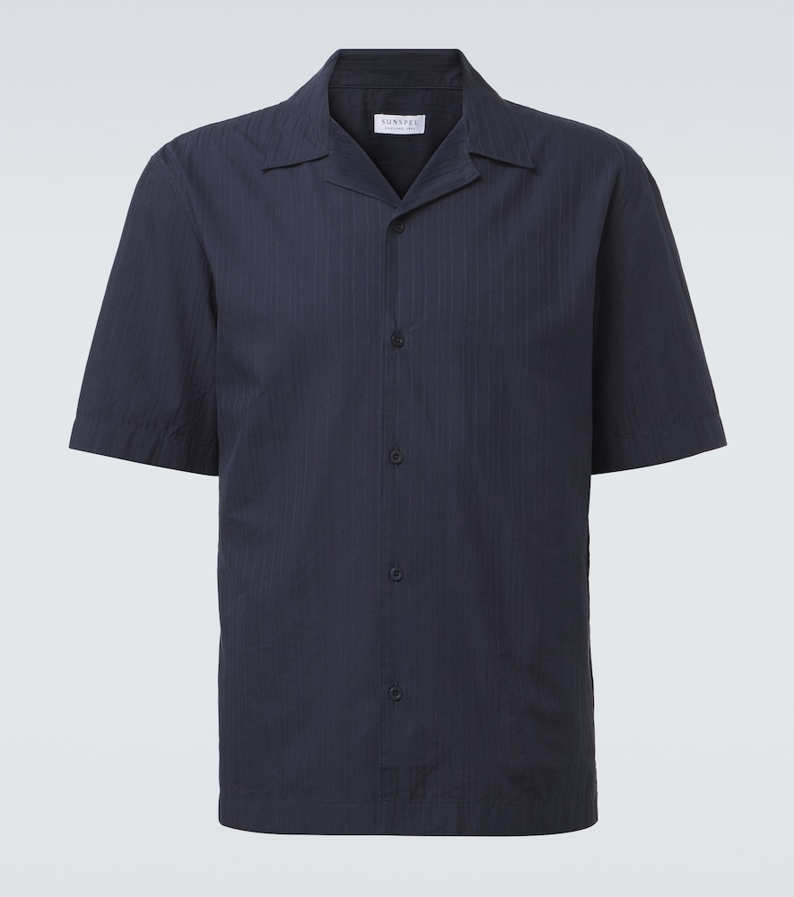 Sunspel Striped cotton shirt