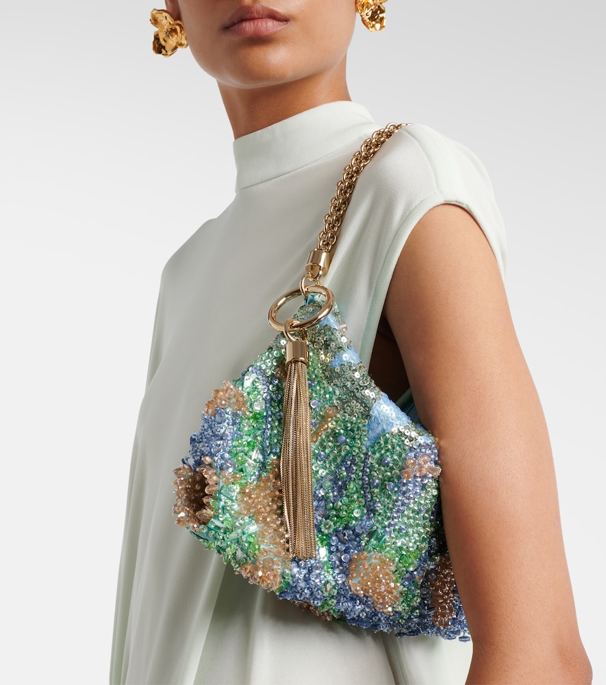 Jimmy Choo Callie Small brocade top-handle bag