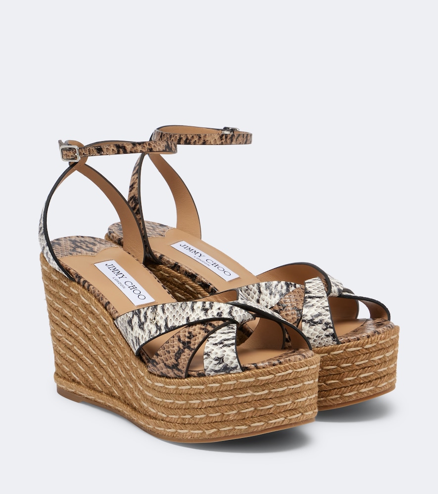 Espadrillas Korra in pelle stampata
