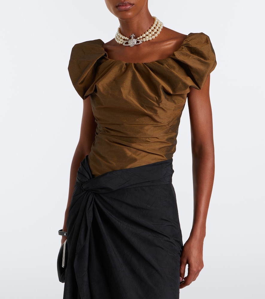 Ginnie Off-Shoulder Twill Top