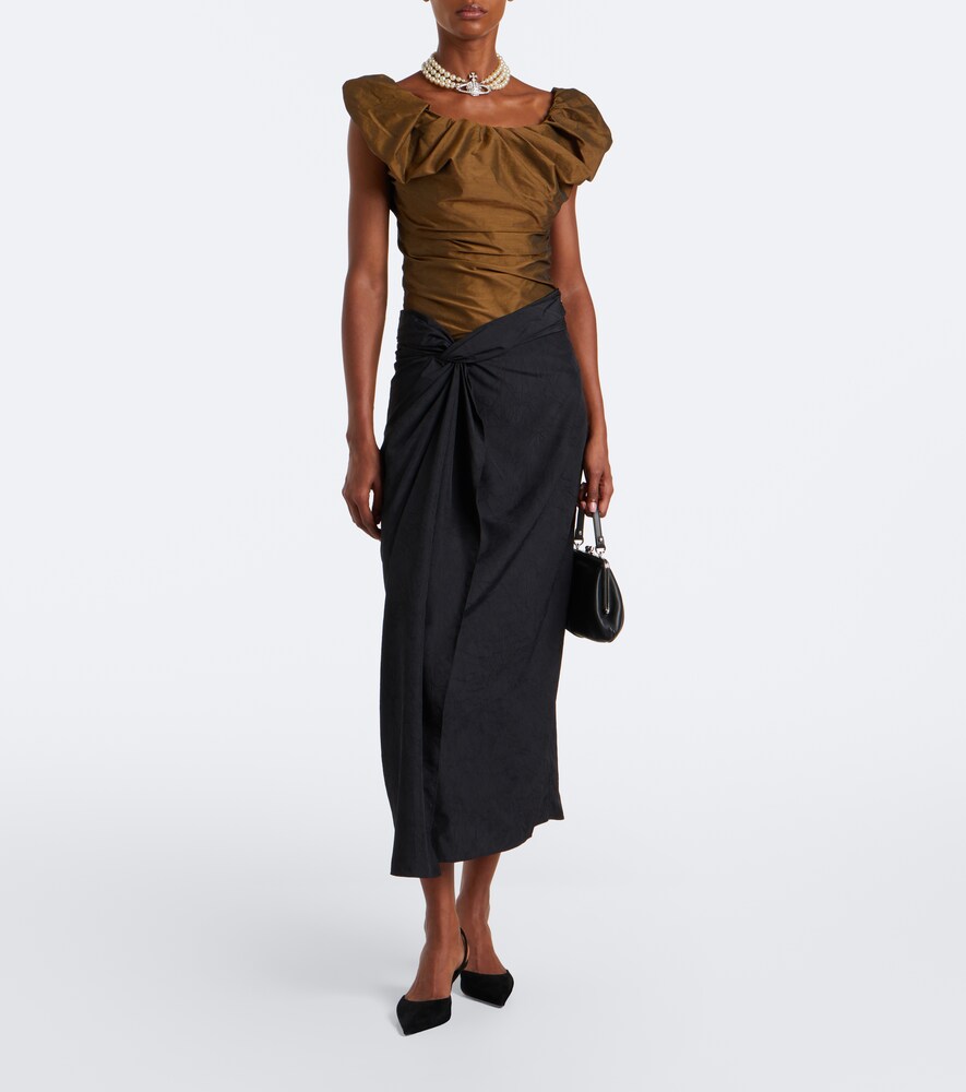 Ginnie Off-Shoulder Twill Top