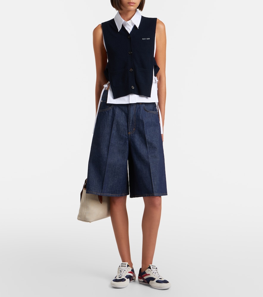 Agolde Nolan denim Bermuda shorts