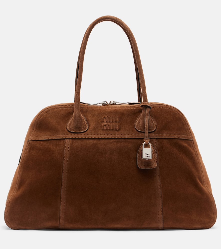 Miu Miu Vivant suede bowling bag