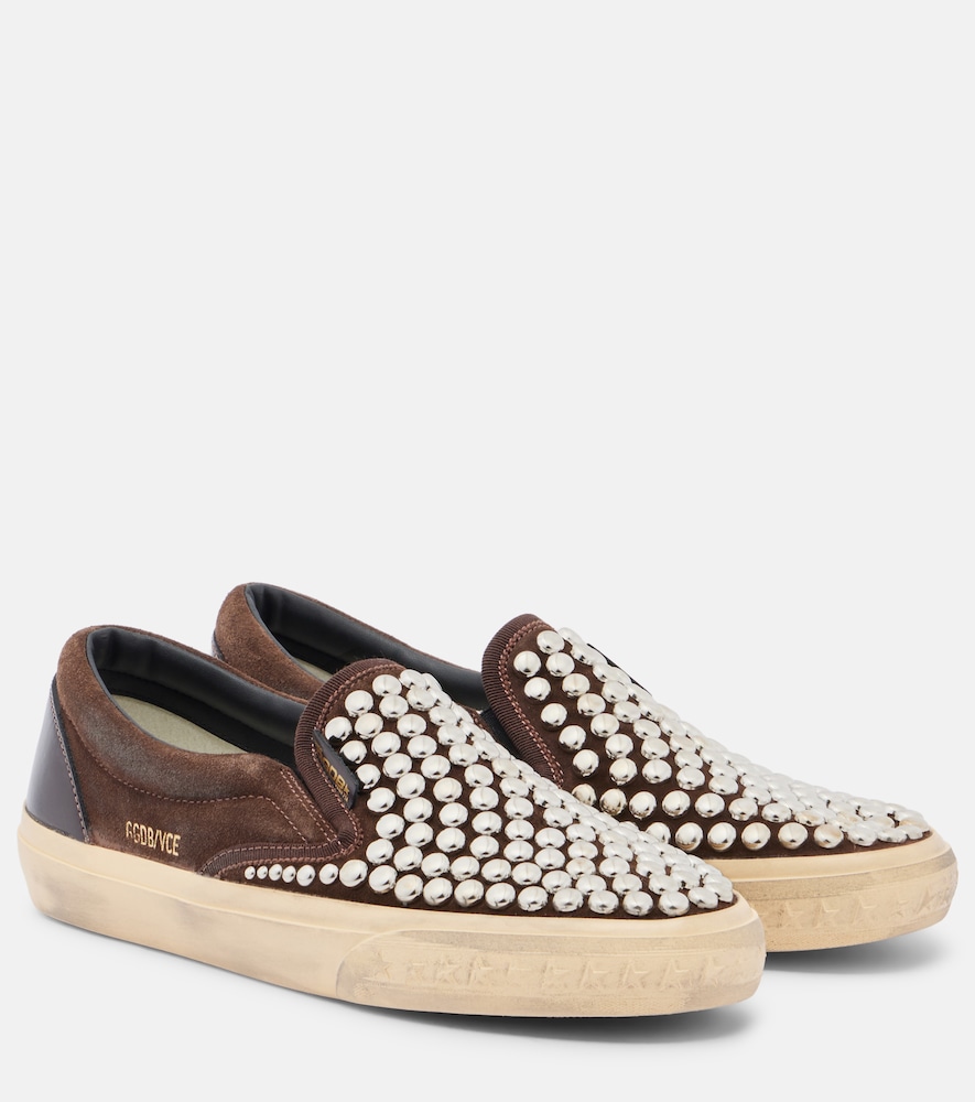 Slip-on VCE in suede con borchie