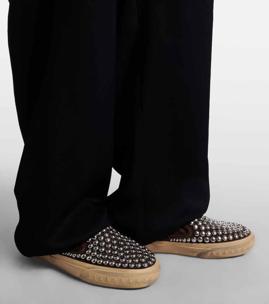 Vce Studded Suede Slip-On Sneakers