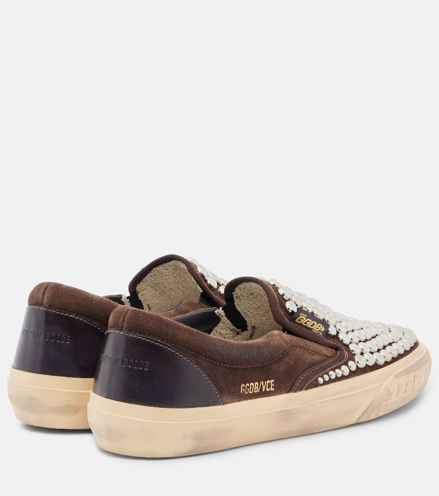 Vce Studded Suede Slip-On Sneakers