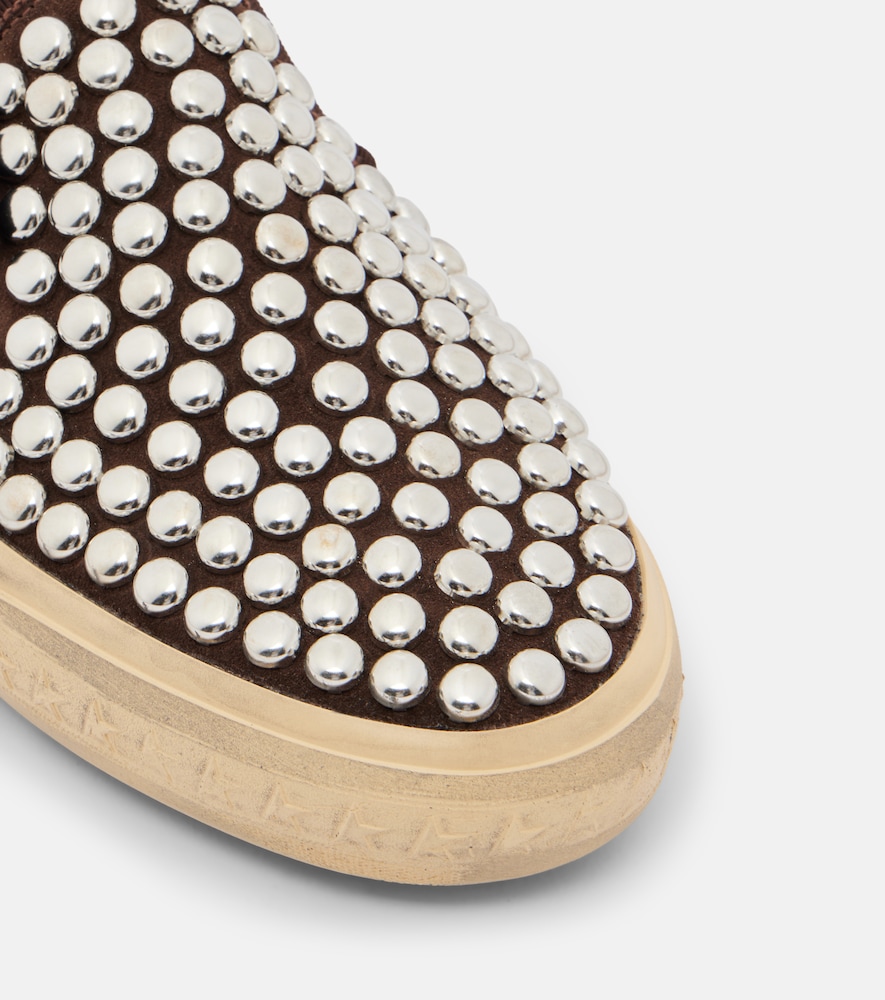 Vce Studded Suede Slip-On Sneakers