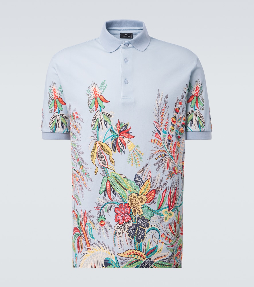 Etro Printed cotton piqué polo shirt | Thumbnail 8