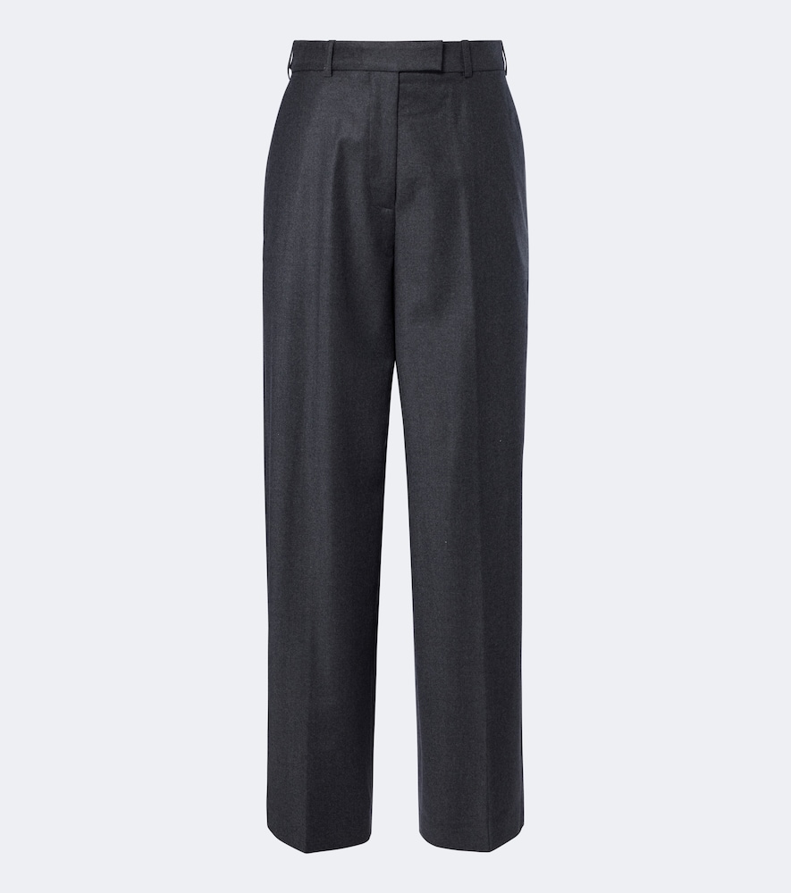 Róhe Pantaloni in lana vergine a gamba larga