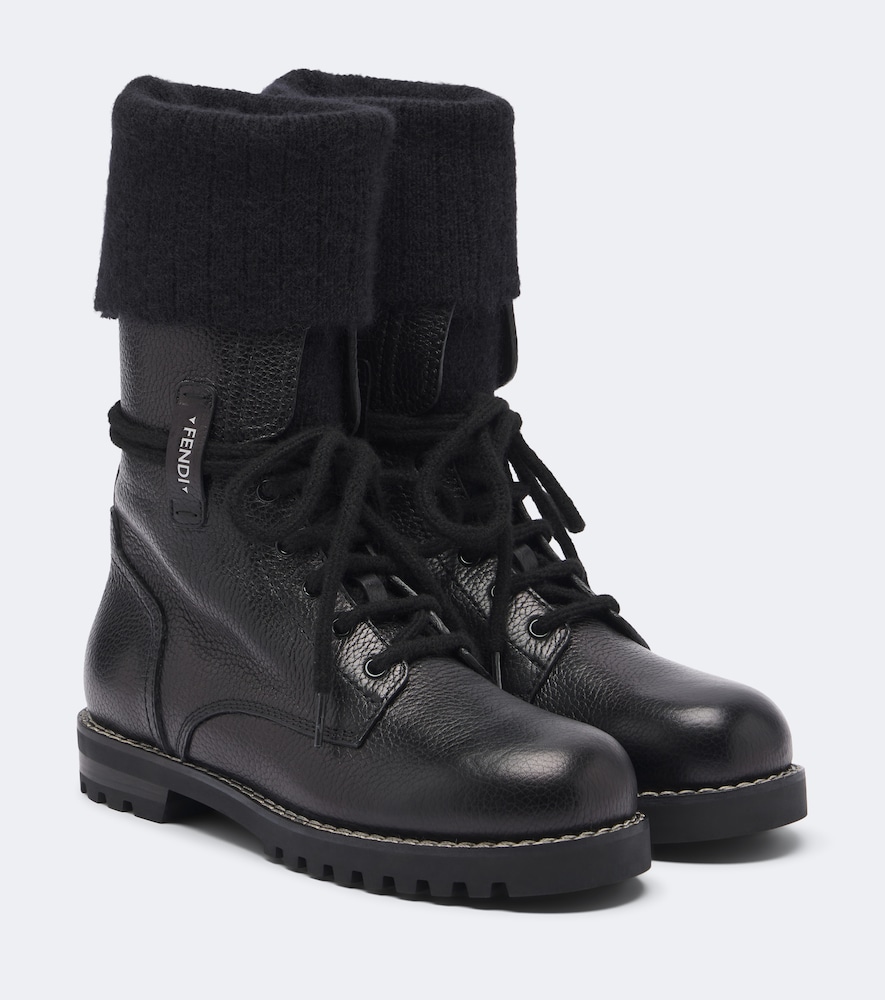 Combat Boots aus Leder