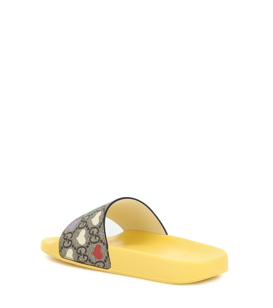 GUCCI GG Heart rubber slides,P00441448