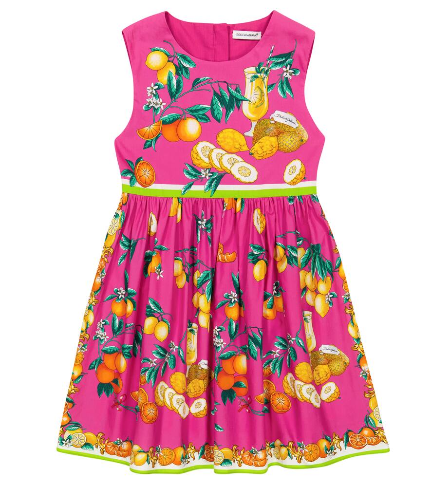 Dolce & Gabbana Kids Printed cotton dress