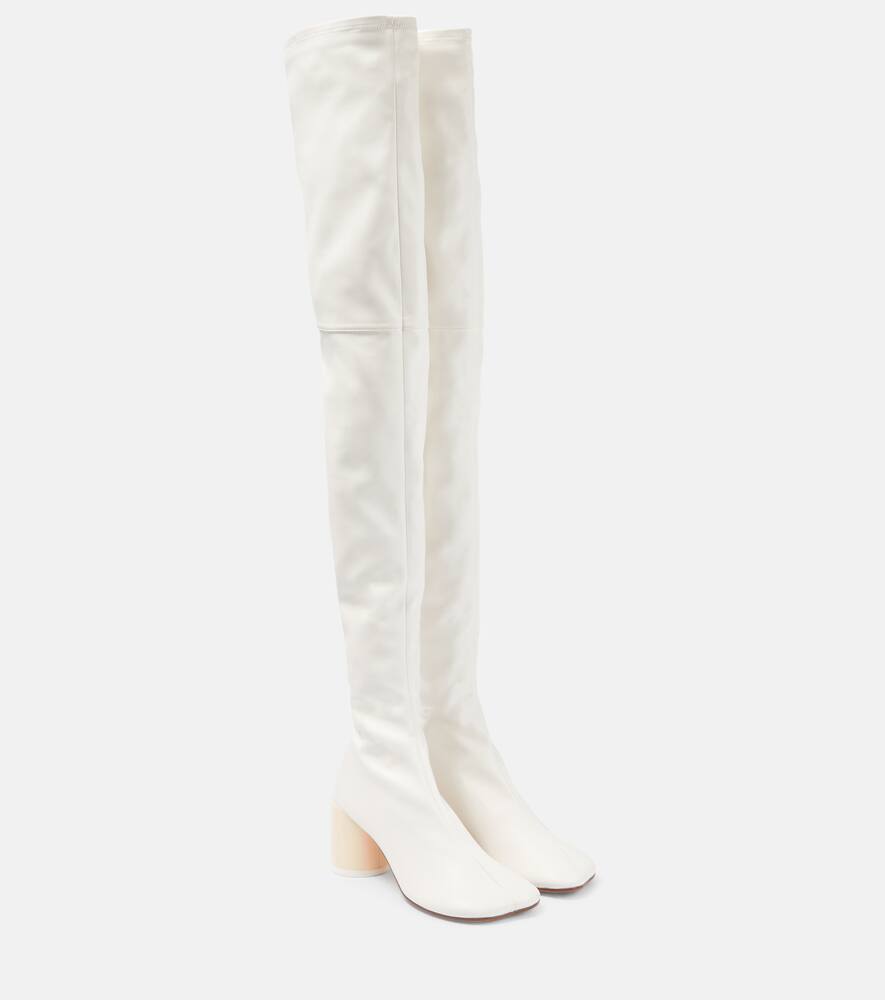 MM6 Maison Margiela Anatomic 70 leather over-the-knee boots