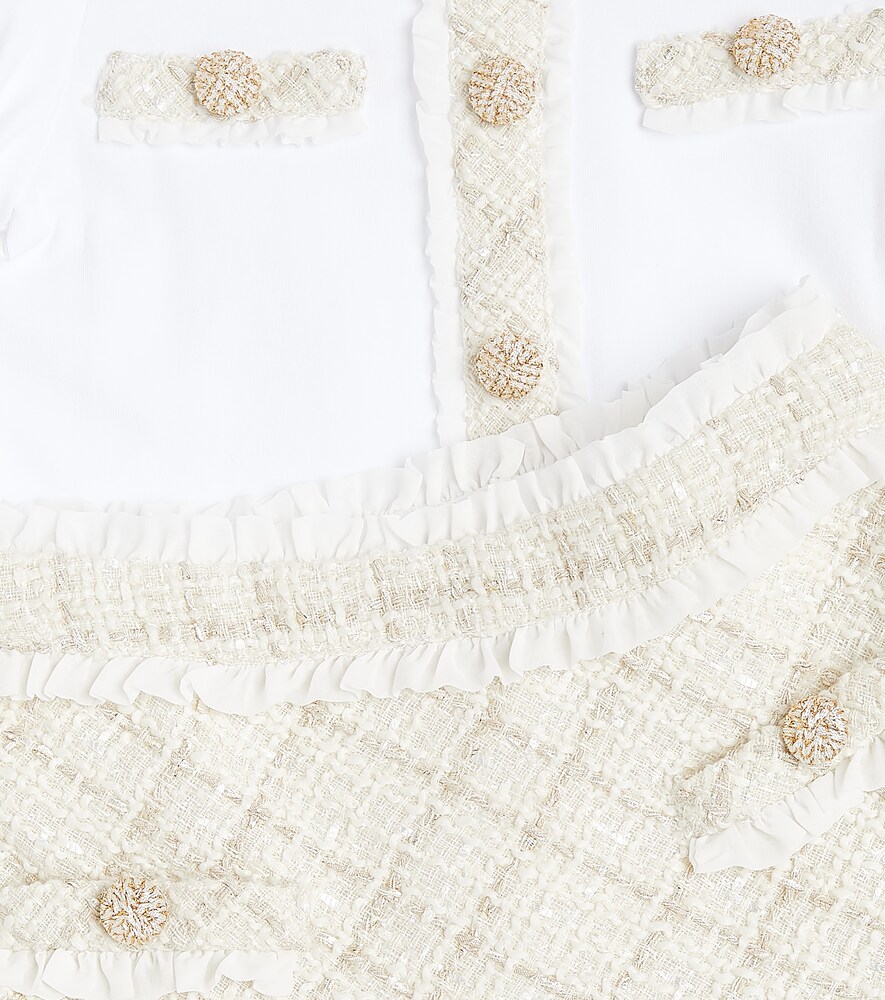  Patachou Patachou Set Aus Bluse Und Rock Aus Tweed 