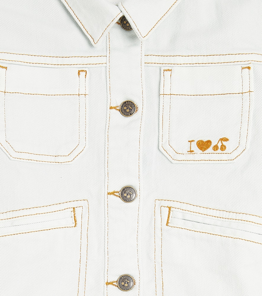  Bonpoint Bonpoint Bestickte Jeansjacke Cassidy 