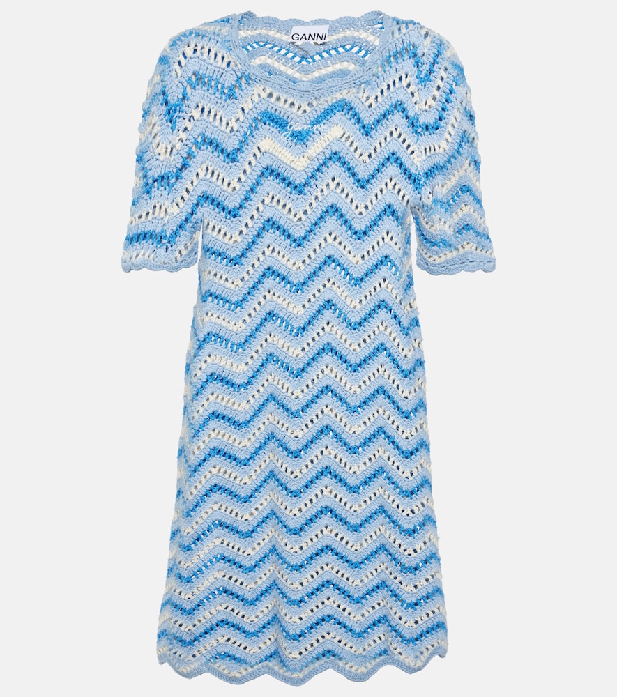 Ganni Crochet Cotton Minidress