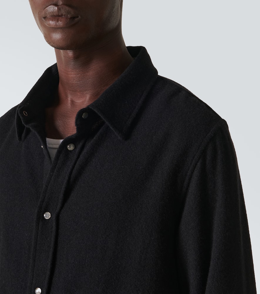 Shop God's True Cashmere Cashmere Shirt In Black