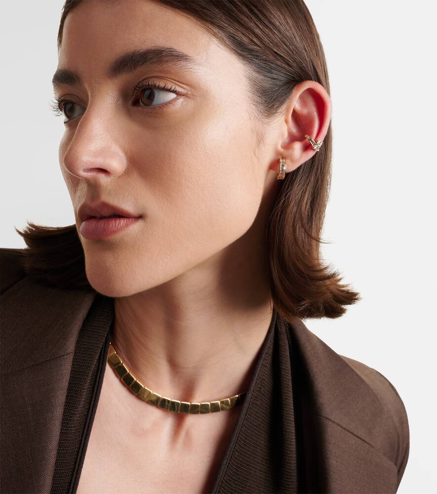 Anita Ko Hannah 18kt Gold Earrings With Diamonds In Gold