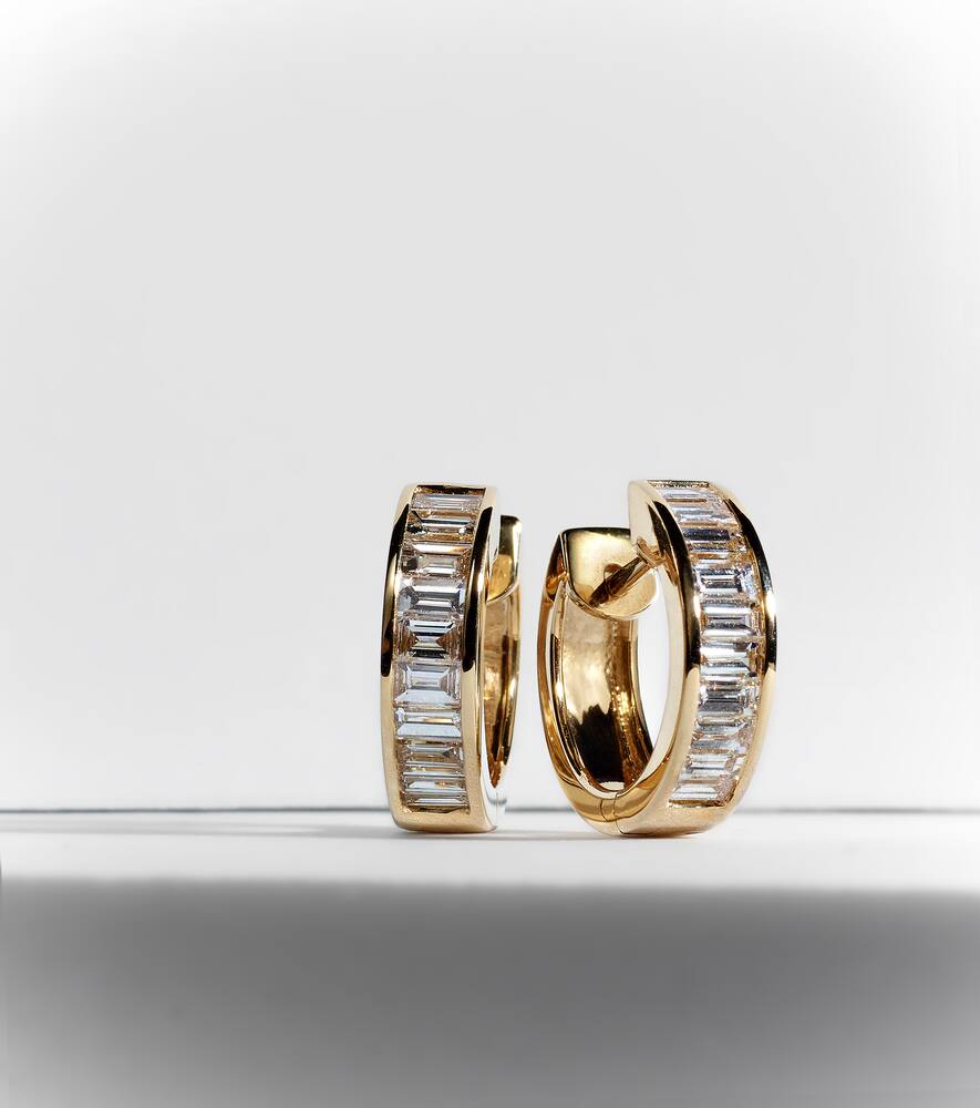 Anita Ko Hannah 18kt Gold Earrings With Diamonds In Gold