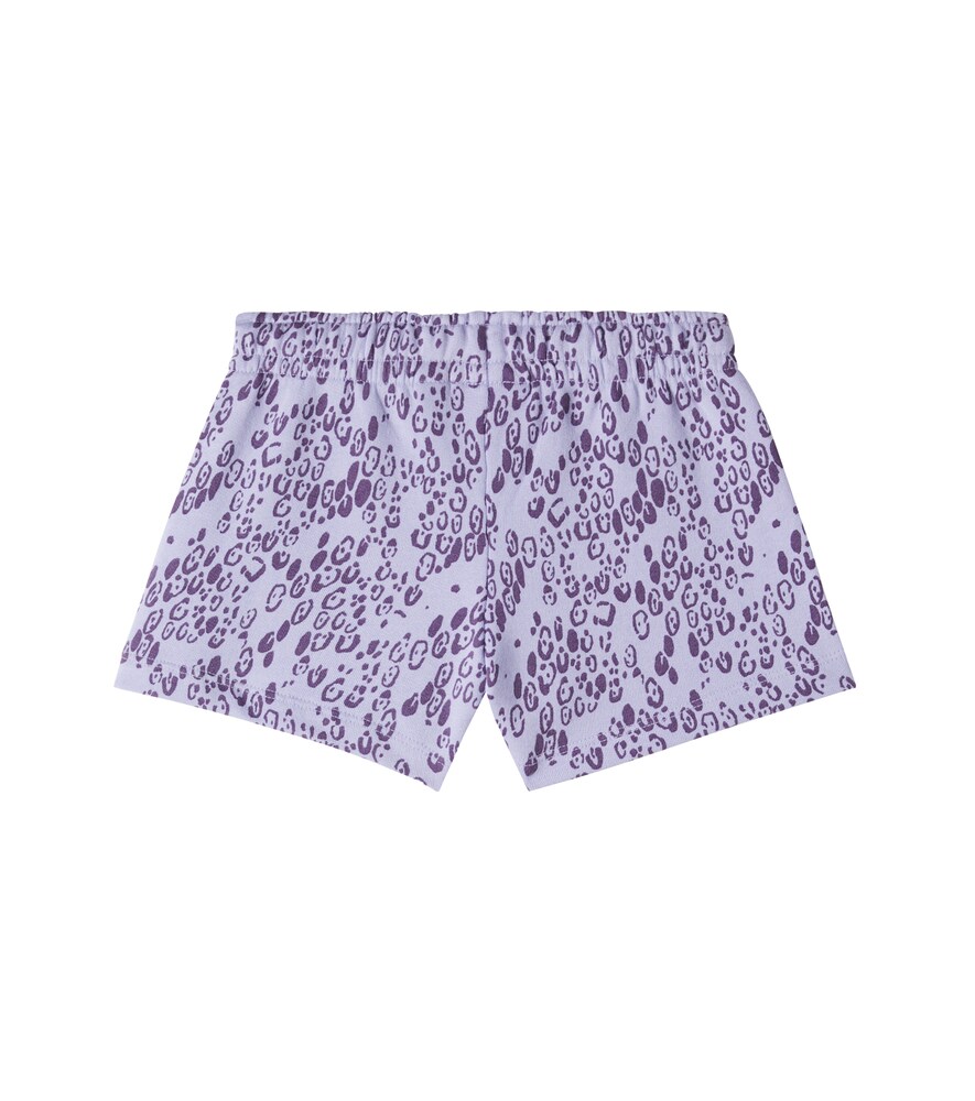  Mini Rodini Mini Rodini Leopard-print Cotton Jersey Shorts 