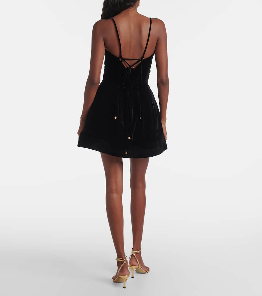Maria Lucia Hohan Kemna Bustier Minidress In Black